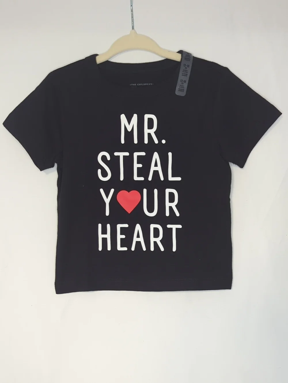 The Children's Place Black Tee Boys 12-18M